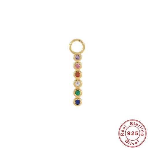 Olivia ⟡ charm hoops