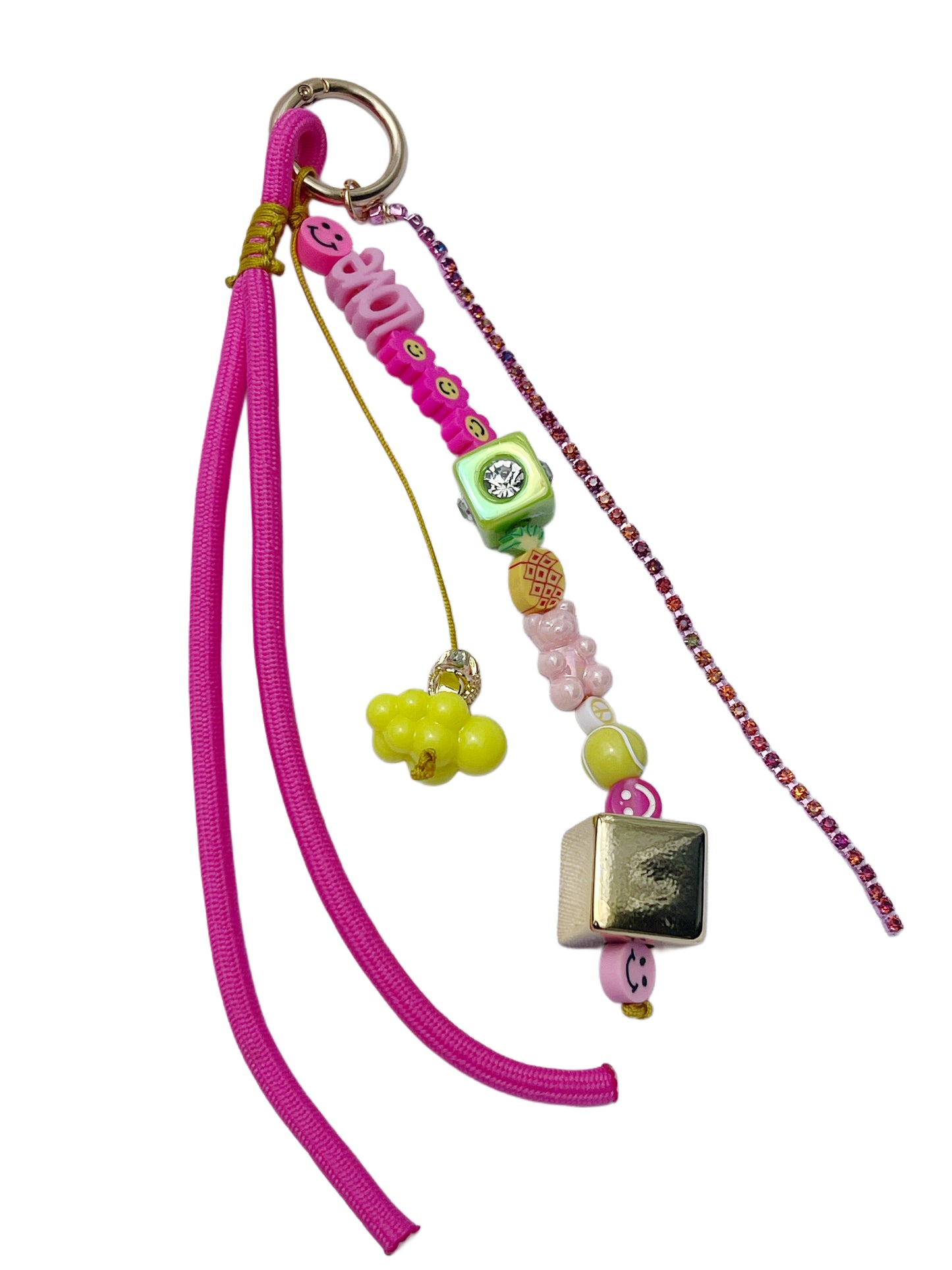 pink bag charm