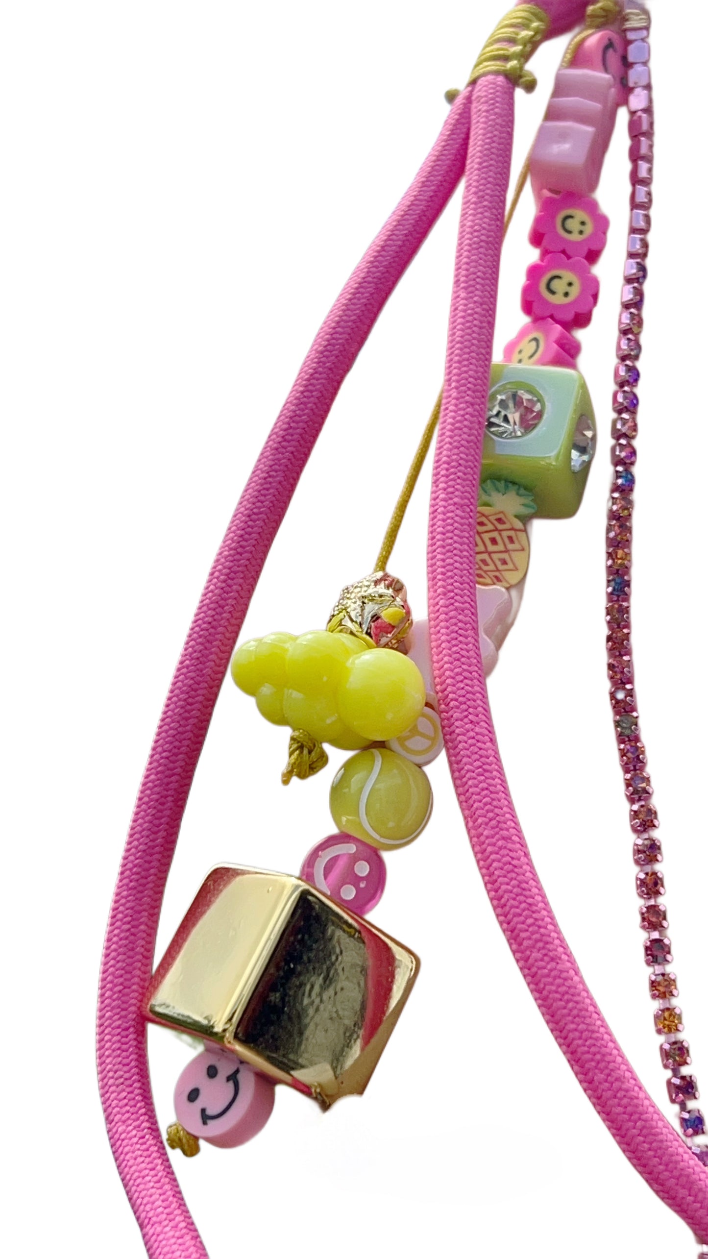 pink bag charm