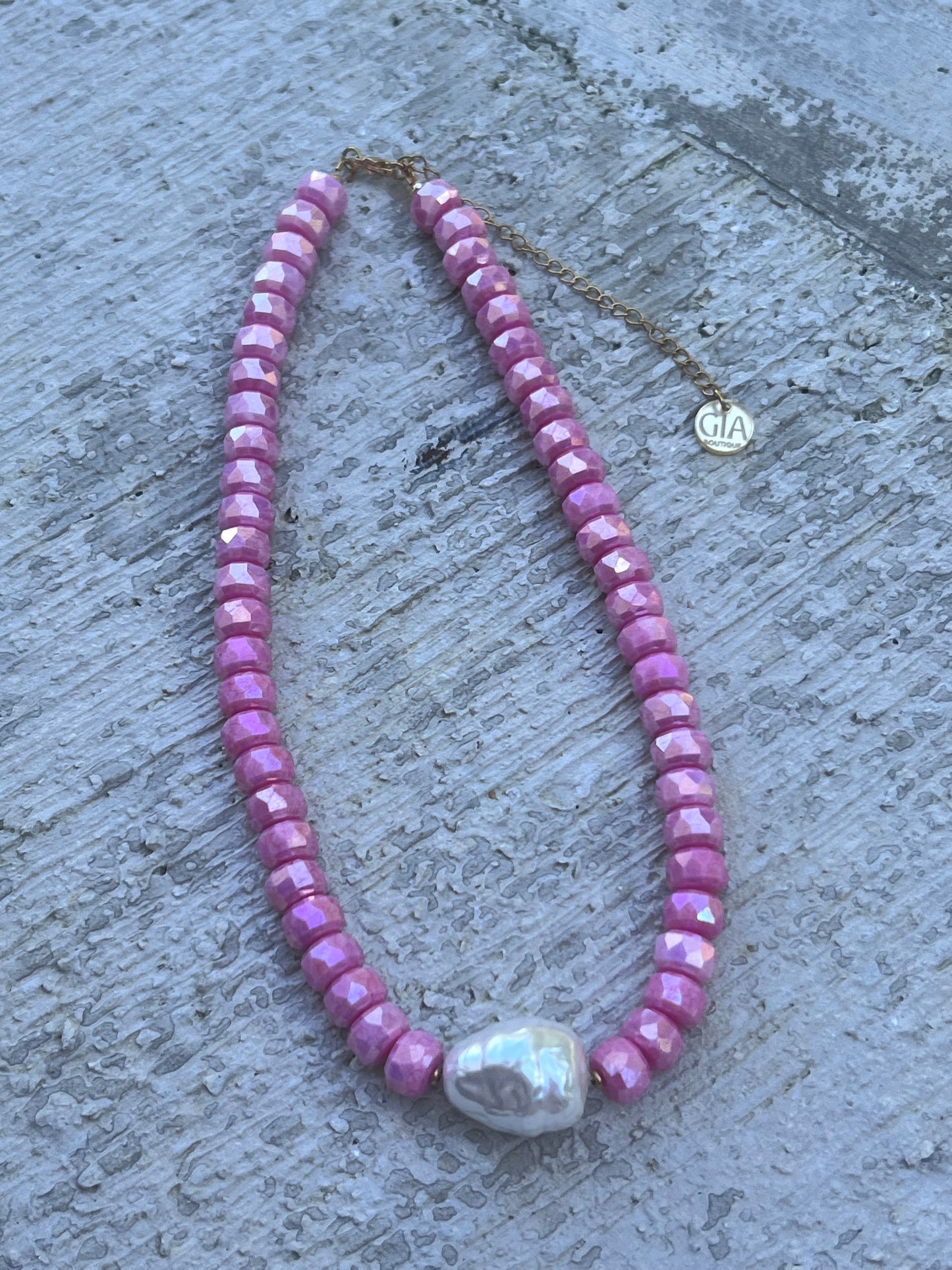 Sweet pink necklace