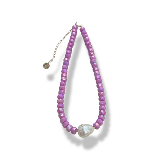Sweet magenta necklace