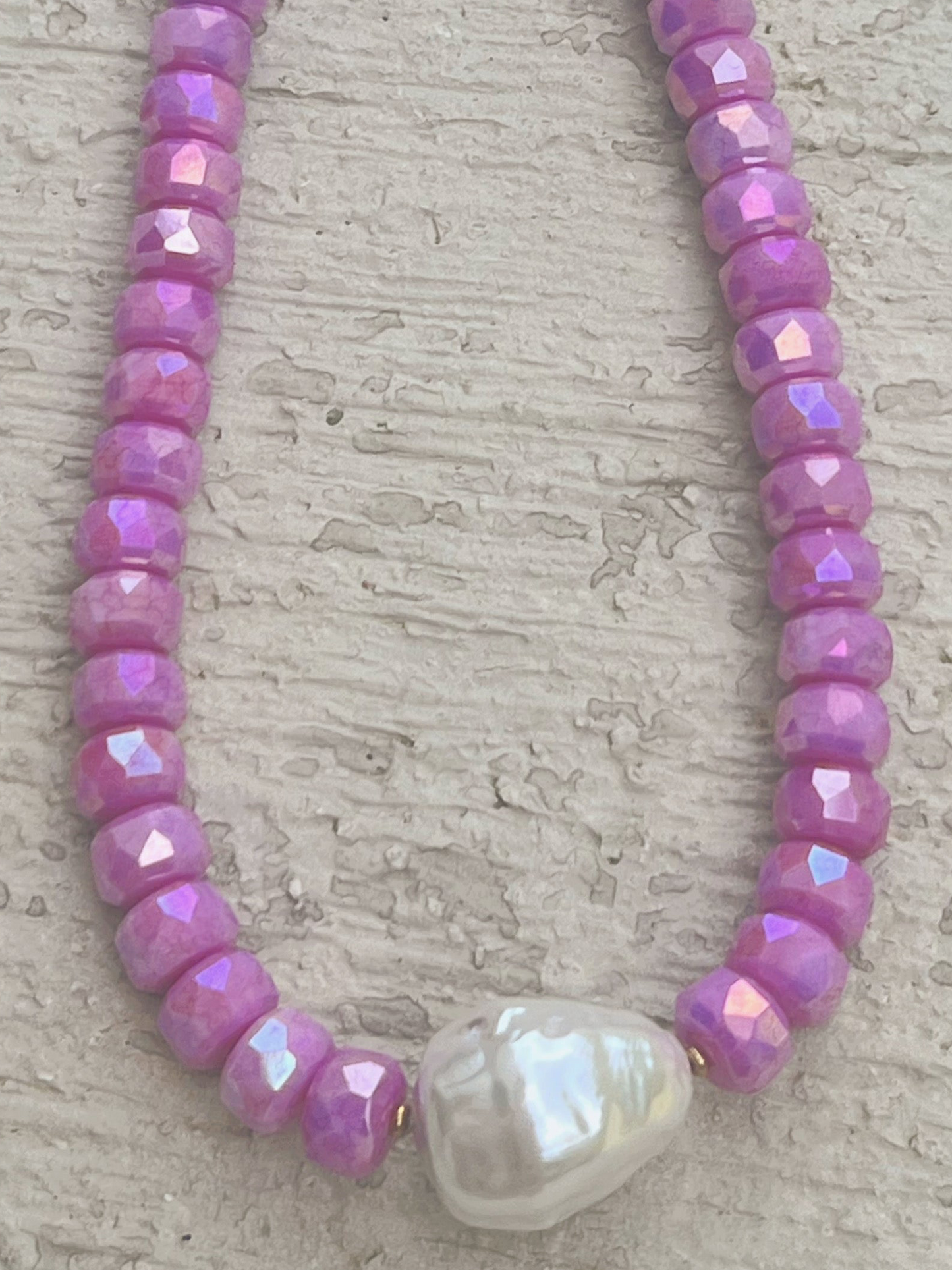 Sweet magenta necklace
