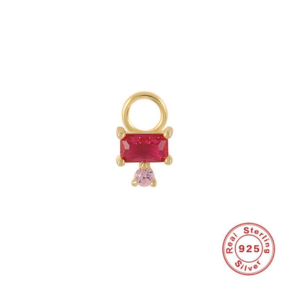 Blush ⟡ charm hoops