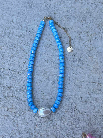 Sweet blue necklace