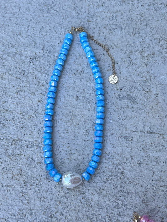 Sweet blue necklace