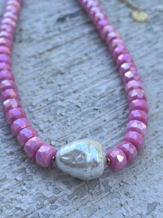 Sweet pink necklace