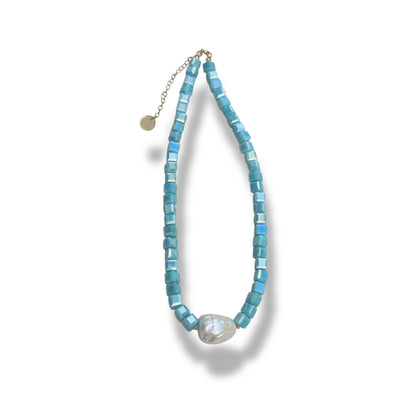 Sweet aqua necklace