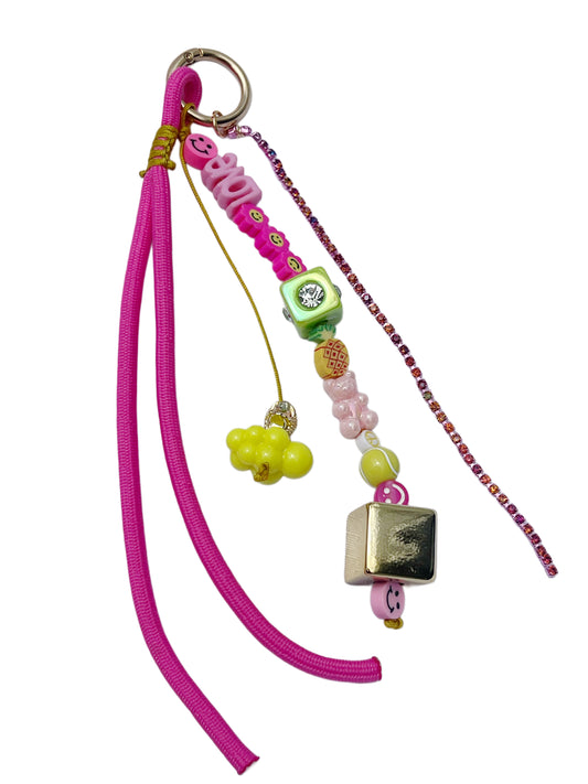 pink bag charm
