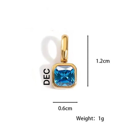 Square blue charm