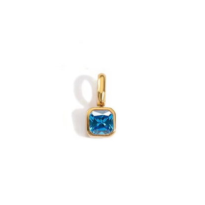 Square blue charm