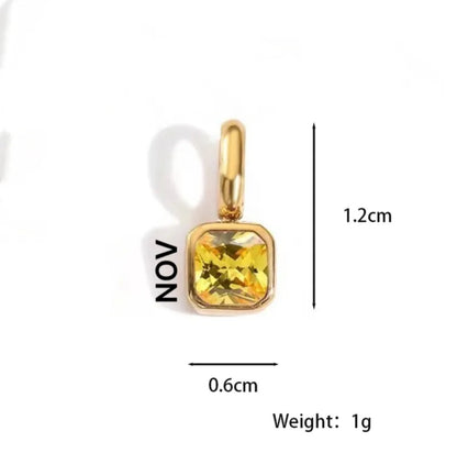 Square yellow charm