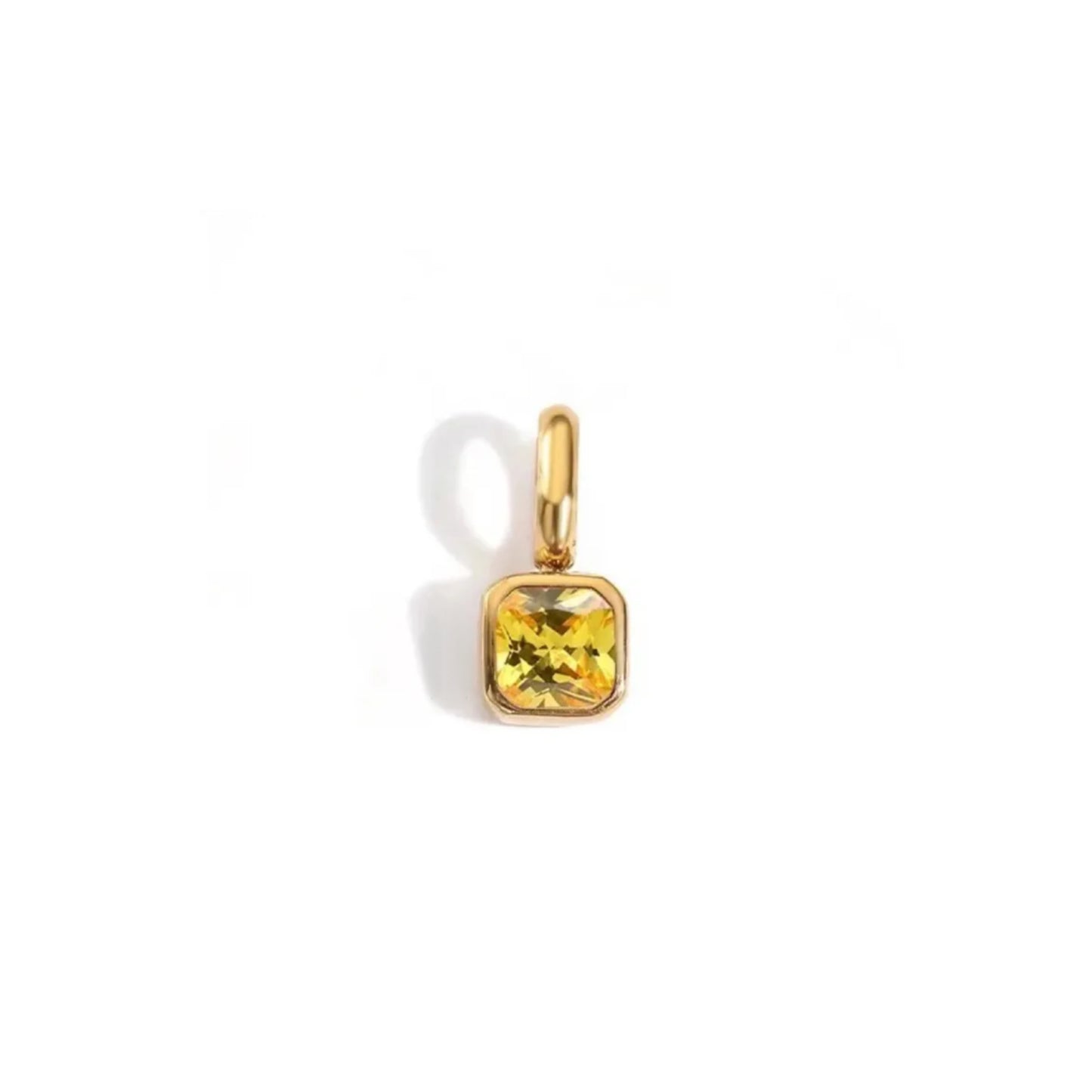 Square yellow charm