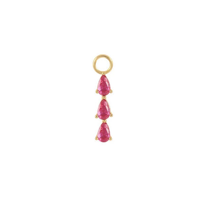 Pinky ⟡ charm hoops