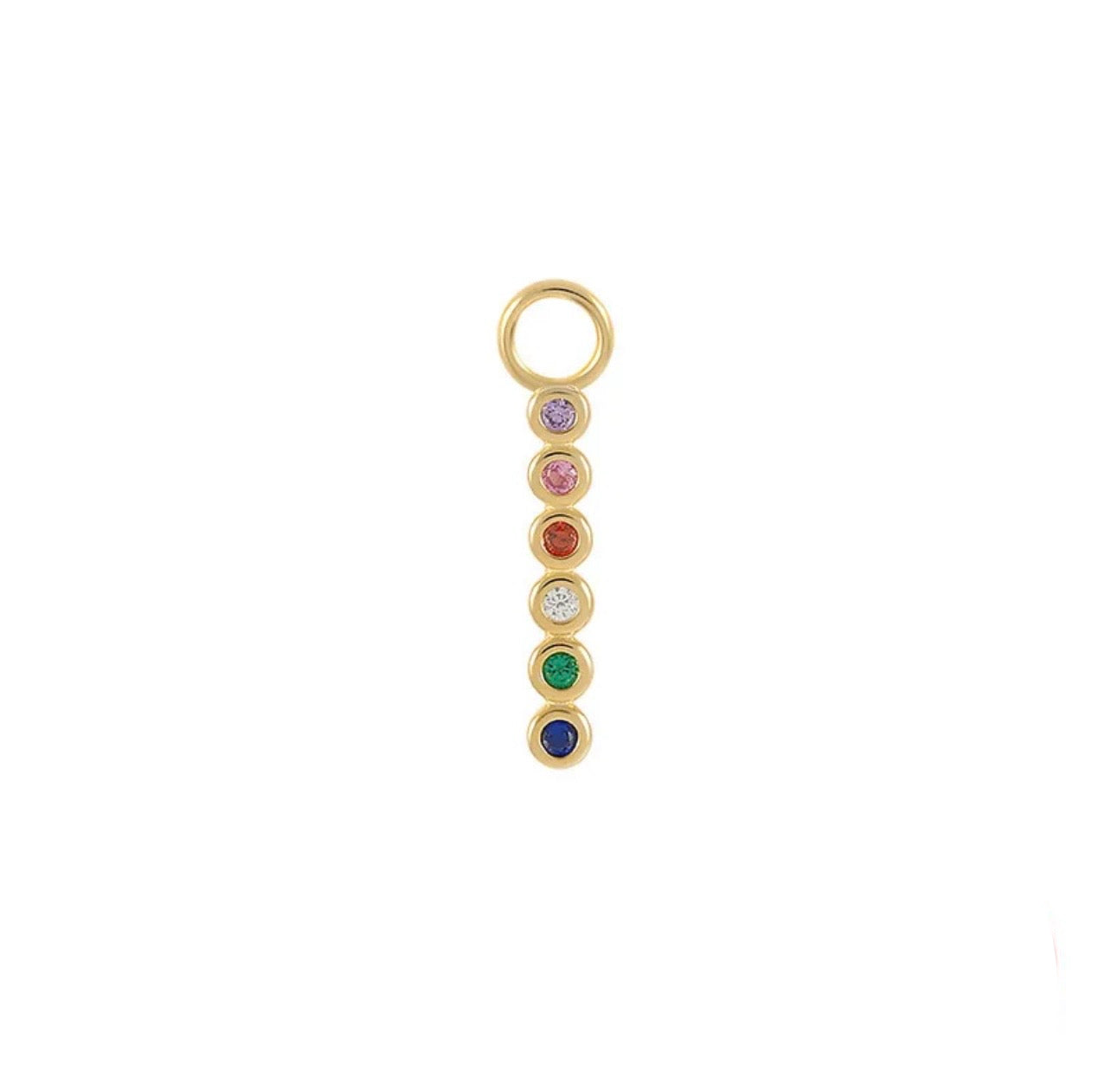 Olivia ⟡ charm hoops