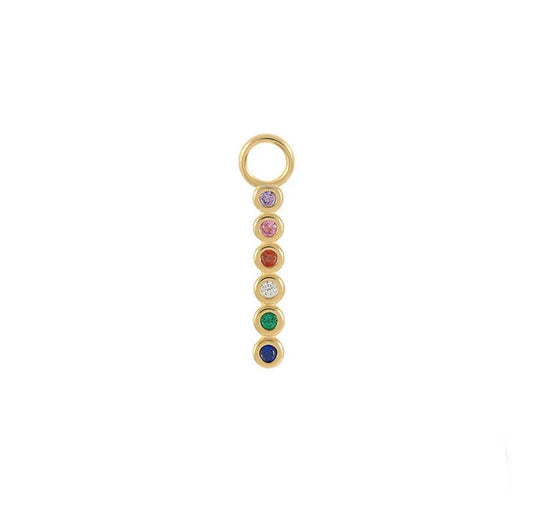 Olivia ⟡ charm hoops