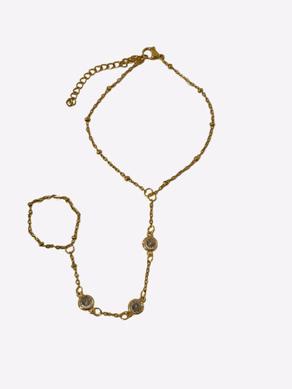 Zirconia hand bracelet
